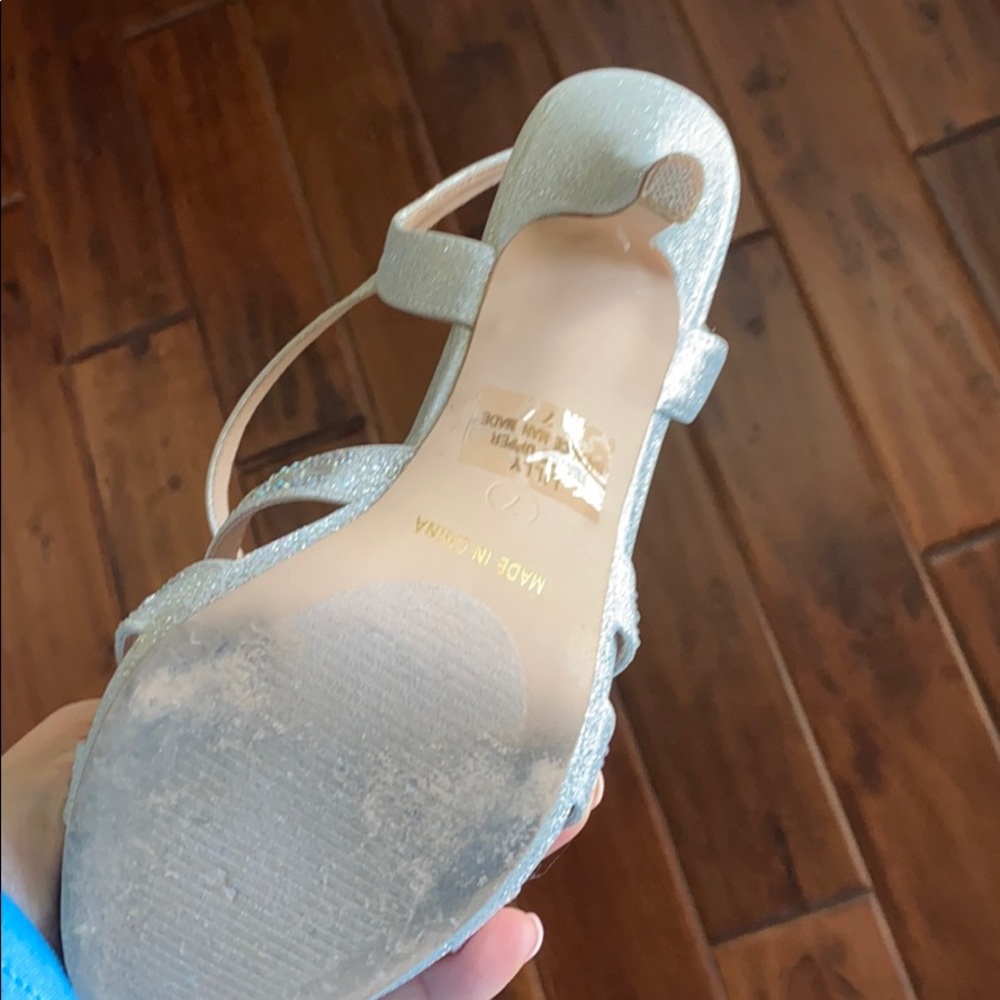 Silver Rhinestone Shoes - Picture 3 of 4